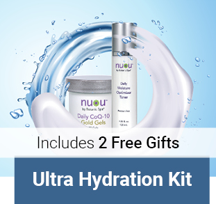 nu u includes 2 free gifts, ultra hydration kit