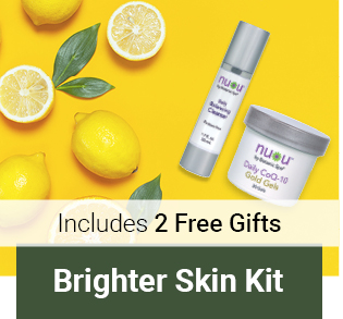 nu u includes 2 free gifts, brighter skin kit