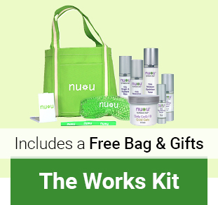 nu u includes a free bag & gifts, the works kit