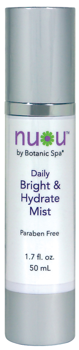 nu u by botanic spa daily bright & hydrate mist paraben free