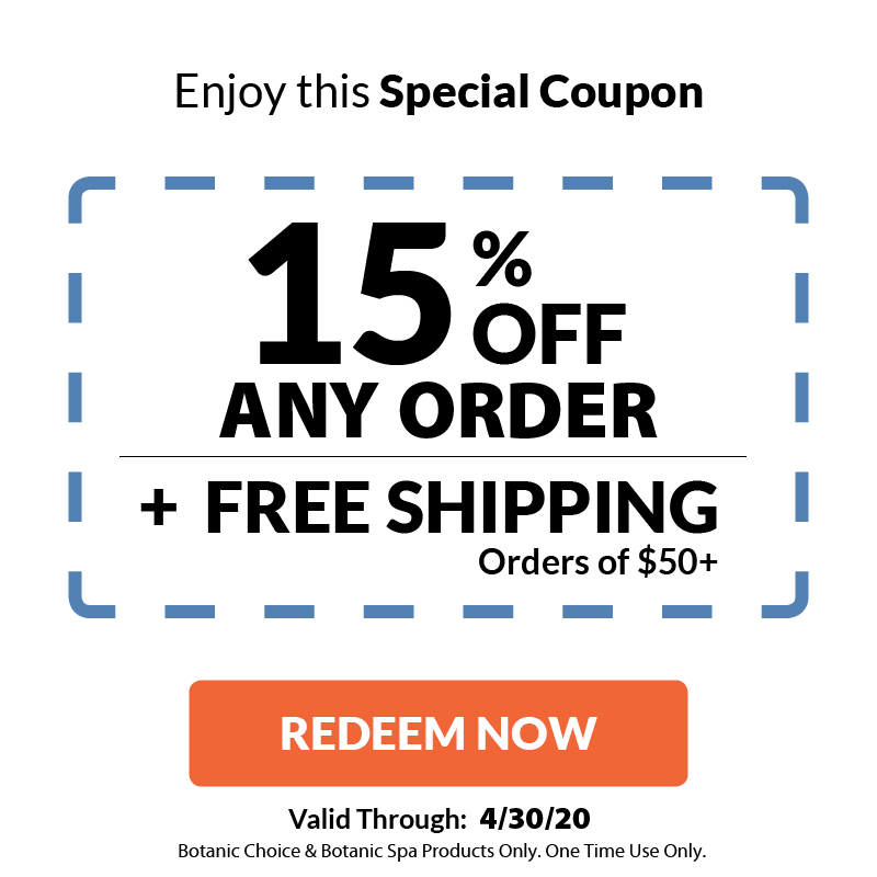 15% off any order + free shipping order of $50+ redeem now
